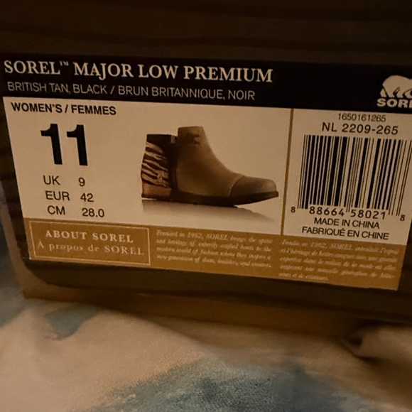 Sorel Women's Zebra Stripe Ankle Booties - Picture 3 of 7